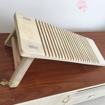 Washboard household solid wood large size can be fixed thickened solid wood footed washboard sitting washboard camphor wood