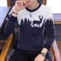 Áo len nam thu đông 2019 phiên bản nam Hàn Quốc của xu hướng áo len cá tính tròn cổ kéo áo len nam - Kéo qua shop đồ nam