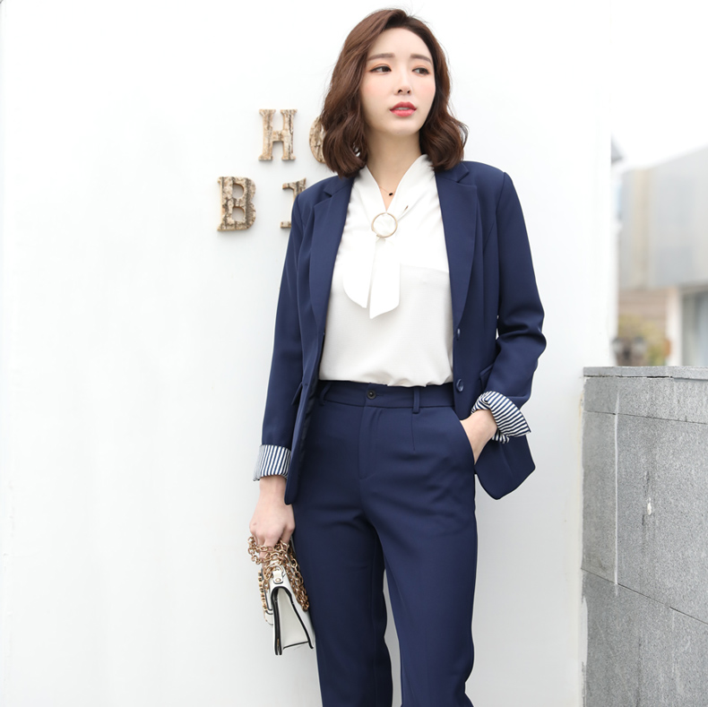 Nhỏ phù hợp với nữ áo khoác 2018 mùa xuân mới Hàn Quốc thời trang giản dị dài- tay màu đen phù hợp với phụ nữ áo sơ mi thủy triều quần áo nữ