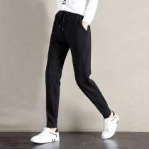 A promotion 0 junior high school students sports pants spring and autumn elastic waist casual trousers pants big children New Girl