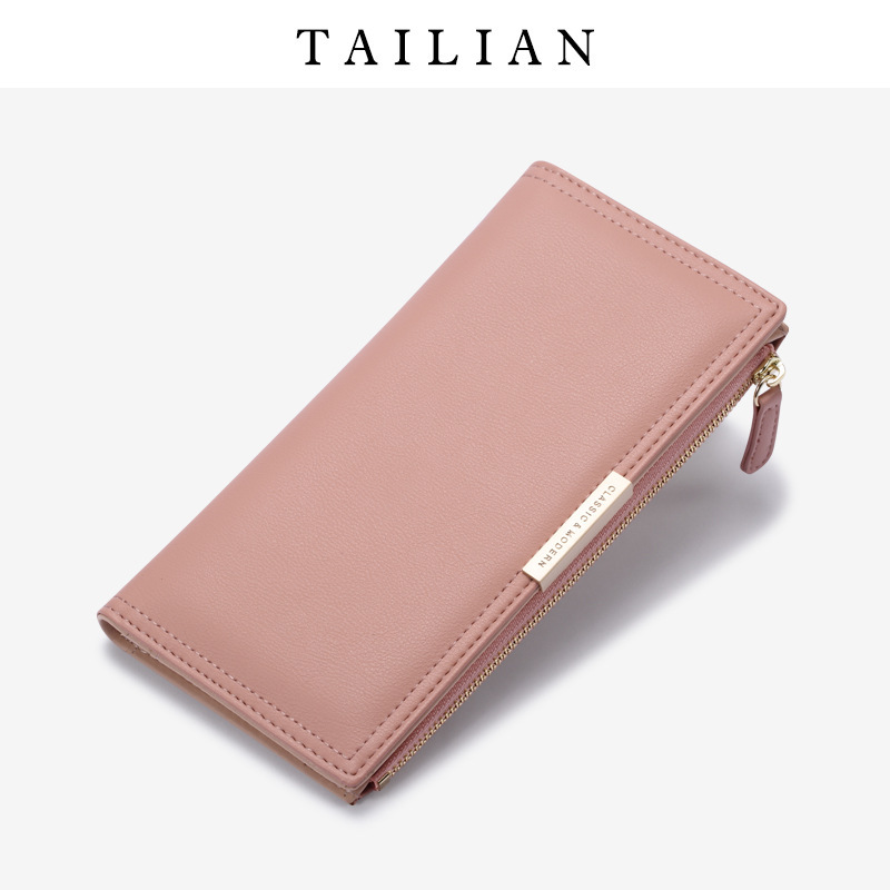 Wallet for Women, Korean Style Long Wallet with Multiple Card Slots, Zipper Pouch, Women's Wallet, Clutch Bag, Ultra-Thin Purse Wallet for Women, Korean Style Long Wallet with Multiple Card Slots, Zipper Pouch, Women's Wallet, Clutch Bag, Ultra-Thin Purse