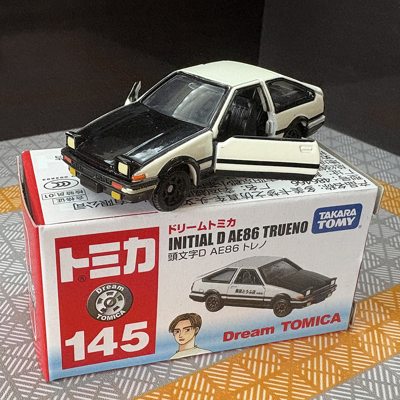 Tomy Tomica Alloy Simulation Car Model Tomica Initial D Toyota Ae86 Fujiwara Takumi