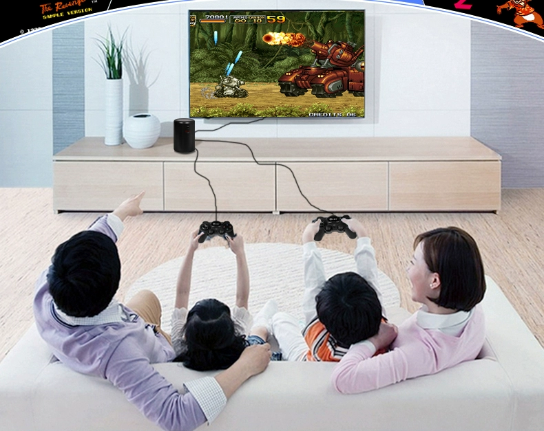 Cassidy cơ thể game console G60 HD TV thông minh nhà đôi hoài cổ màu đỏ và trắng rung chạy với cùng một đoạn