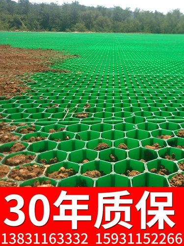 Посаженная пластиковая парковка Специальная пожарная посадка трава кирпич сад сад сад