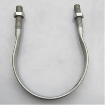 16X160 utility pole cross arm hoop U-shaped hoop U-shaped screw pole hoop galvanized U-shaped hoop