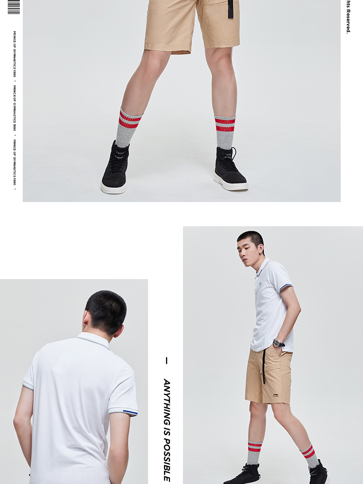 Chính hãng Li Ning 19 Dòng thời trang thể thao mùa hè Áo ngắn tay Áo sơ mi nam POLO APLP047-3-5-6 - Áo polo thể thao áo polo oversize
