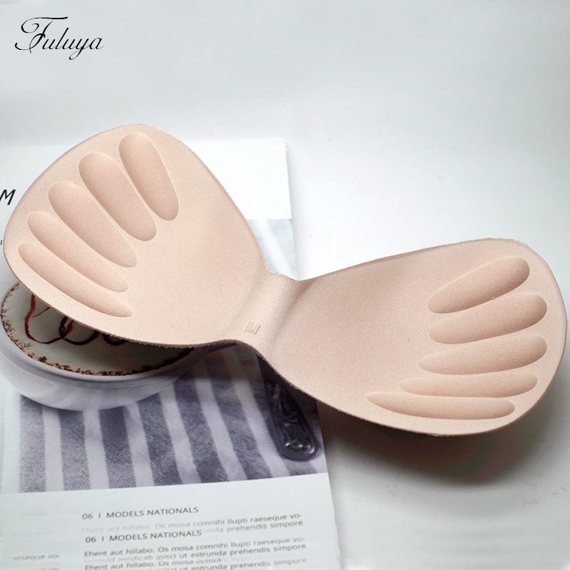 One-piece chest pad insert thickened bra sponge pad bandeau bra Underwear gasket Beauty back wrap chest pad Female