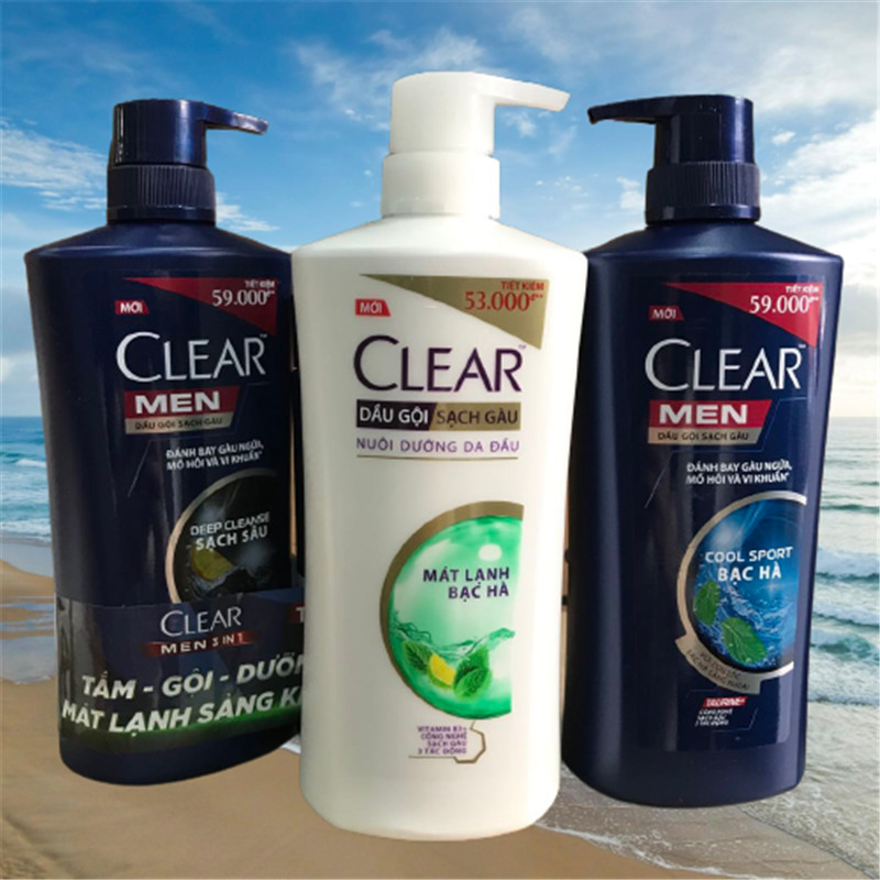 Vietnam Clay clear Jan mint ice-control oil shampoo Lemon Carbon Black to Cuttings Control Oil Stop Itching Shampoo