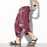 Летние пляжные этнические мужские штаны, этнический стиль, Таиланд, большой размер