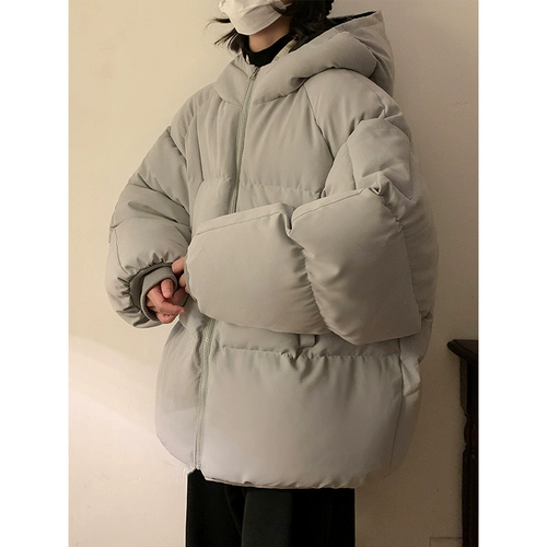 Демисезонная куртка с пухом, мужская толстовка с капюшоном, размер, оверсайз