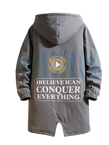 Зимняя модная куртка с капюшоном, США, средней длины, увеличенная толщина, оверсайз