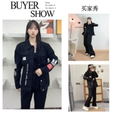 Черная униформа медсестры, джинсовая мужская летняя куртка, изысканный стиль, в американском стиле