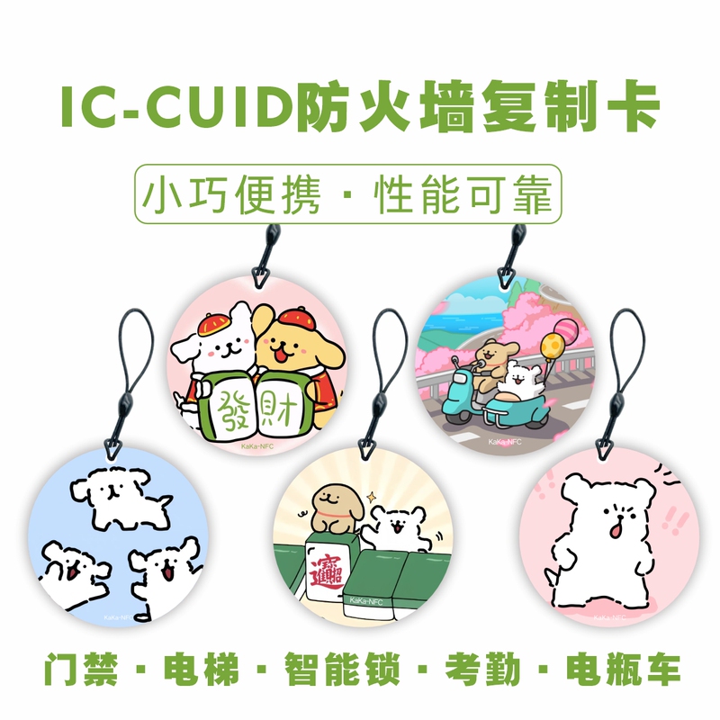 Ic-Cuid Rewritable Copyable Community Access Control Unit Door Elevator M1 Epoxy Card Ic Blank Card Smart Lock