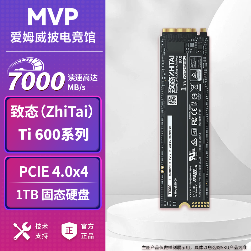 Состояние Ti 600 1TB M.2 Твердотельных накопителя PCIE4.0 с протоколом NVME для хранения данных Changjiang Storage desktop SSD