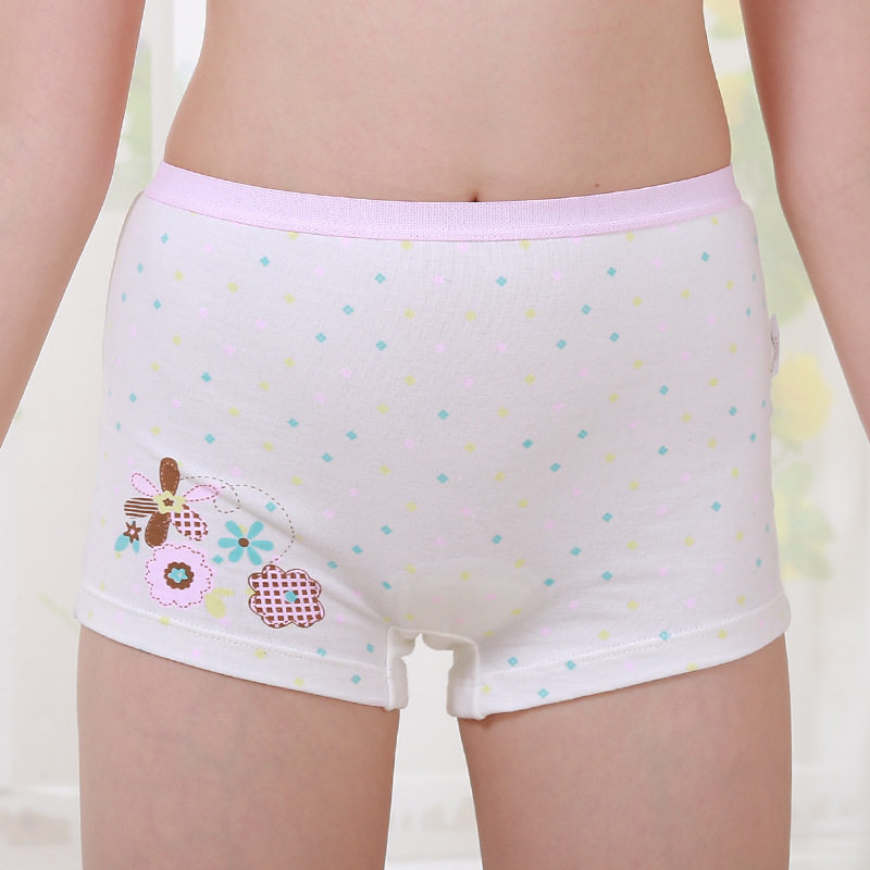 4  Mori Drum female baby summer thin underwear children's cotton breathable pants comfortable boxer shorts