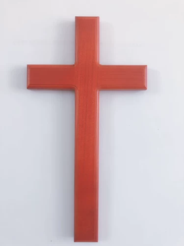 Большой кросс -робин -Королевенный крест сплошной деревянный висящий настенный настенный висящий подарки по подаркам на стену. 46 см 46 см