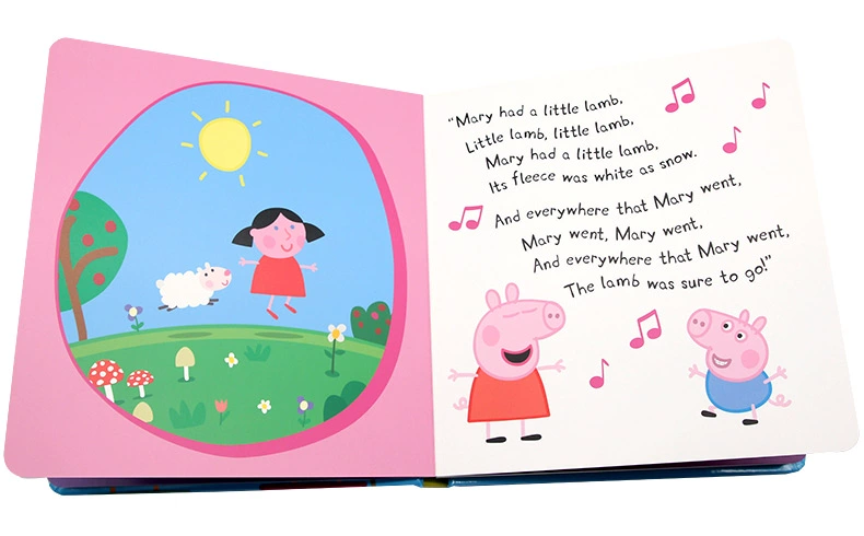 Nursery Rhymes Nursery Rhymes lợn trang Peppa Pig Peppa Pig tiếng Anh ban đầu loạt kidsREAD đọc sách cha-con picture bảng câu chuyện cuốn sách cuốn sách + CD