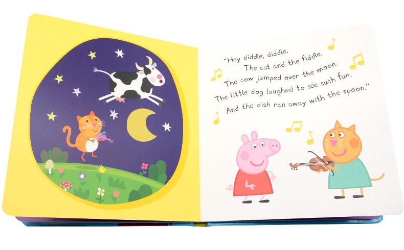 Nursery Rhymes Nursery Rhymes lợn trang Peppa Pig Peppa Pig tiếng Anh ban đầu loạt kidsREAD đọc sách cha-con picture bảng câu chuyện cuốn sách cuốn sách + CD