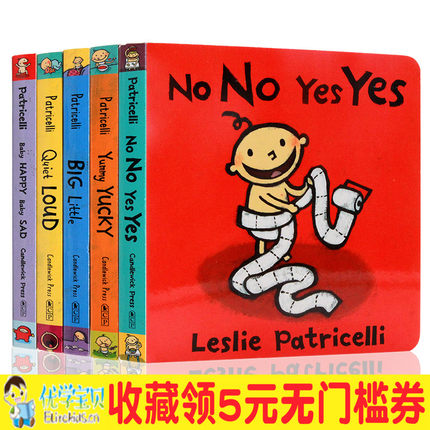 英文原版绘本 Leslie Patricelli 系列5册合售Bab
