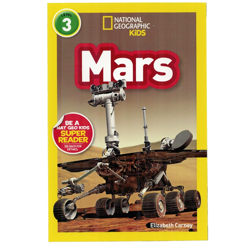 English truyện tranh gốc National Geographic Kids Level3: Mars National Geographic lớp tiểu học đọc sách ảnh cho trẻ em Tiếng Anh Giác Ngộ