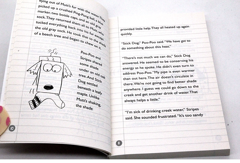 English truyện tranh gốc Stick Chó 4 Ce gần việc bán các chương cuốn sách bìa cứng nhập khẩu Mỹ của học sinh tiểu học bằng tiếng Anh văn học cuốn sách ngoại khóa cho trẻ em có thể mất Diary của một đứa trẻ hàng loạt diễn viên nhật ký Wimpy Kid