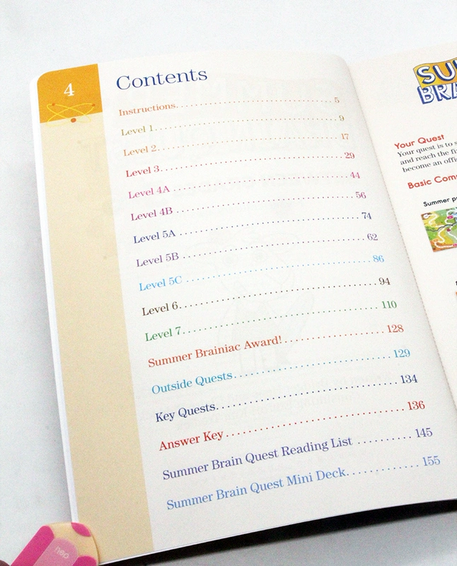 Summer Brain Quest: Giữa các lớp 5 & 6 tiếng Anh mùa hè não Nhiệm vụ ban đầu Workbook 5--6 năm thực hành Mỹ từng đoạt giải thưởng hàng loạt trường mầm non