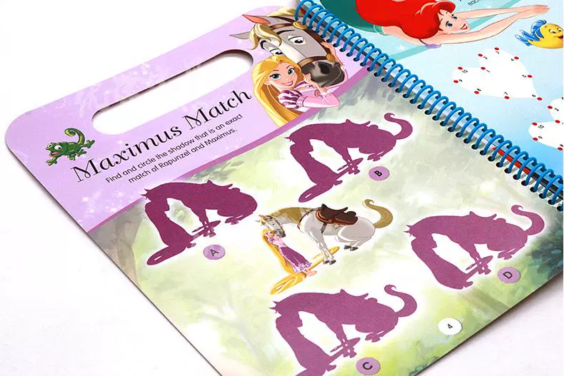 Disney công chúa Wipe Hoạt động sạch Sách Disney Princess nhập khẩu English truyện tranh gốc điều hành Rewritable cuốn sách Scribble trò chơi với cuốn sách