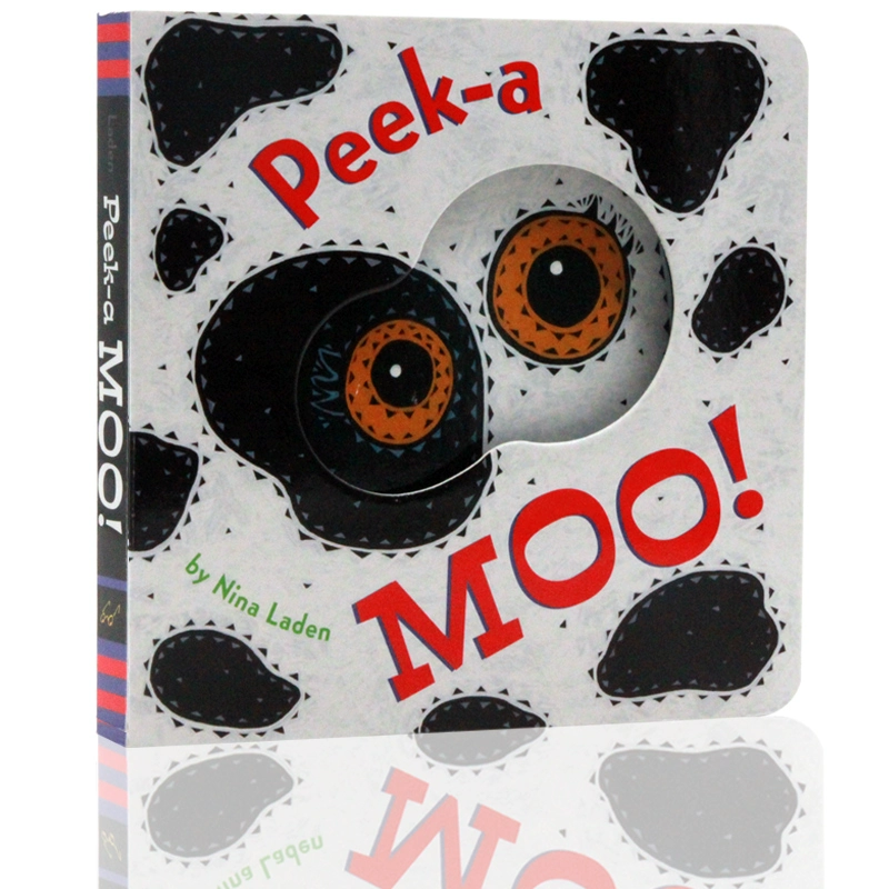 English truyện tranh gốc Peek-a Moo! Đoán xem ai trốn tìm với một hội đồng loạt cuốn sách Giáo dục sớm giác ngộ nhận thức