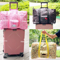 Day single cute cartoon Pudding Dog large capacity melody storage bag foldable travel bag trolley case travel bag