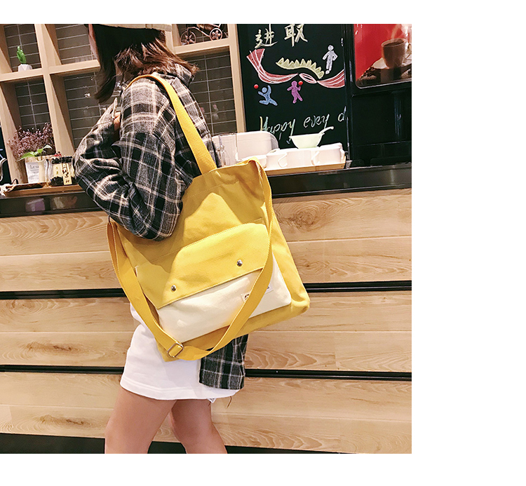 Túi vải nữ phiên bản tiếng Hàn của túi đeo vai ulzzang của nữ sinh viên nữ túi mua sắm dung lượng lớn Túi Sen Messenger - Túi xách nữ tui xach nu