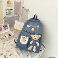 Синий стиль два+сетевый красный медведь