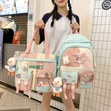 Школьные ранцы для девочек, учениц начальной школы, девочек с третьего по шестой класс, учениц средних классов, младших школьников, детские рюкзаки большой вместимости контрастного цвета.