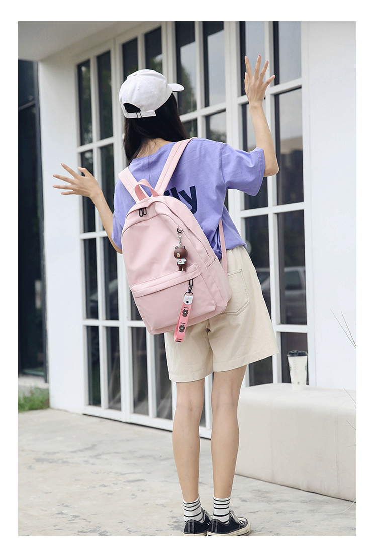 Túi nữ phiên bản Hàn Quốc Harajuku ulzzang học sinh trung học cơ sở học sinh trung học ba lô hoang dã đơn giản ins siêu lửa ba lô - Ba lô balo nữ đẹp đi học