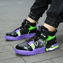 ABC Childrens Version Aj Children Shoes 2021 New Kids High Help Sneakers Boys Street Dance Basketball Shoes Fashion