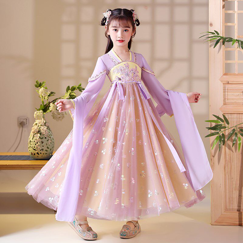 Favouring Fashion Girl Fall Fashion Fashion Fashion Chinese Fengtang Fair Autumn Children's Dress