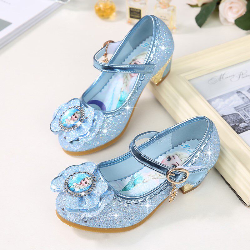 Bala Delight Girl High Heels Shoes 2021 Summer Paragraph Soft Tie Aisha Aesha Snow Ice Chiarini Crystal Children Princess Shoes