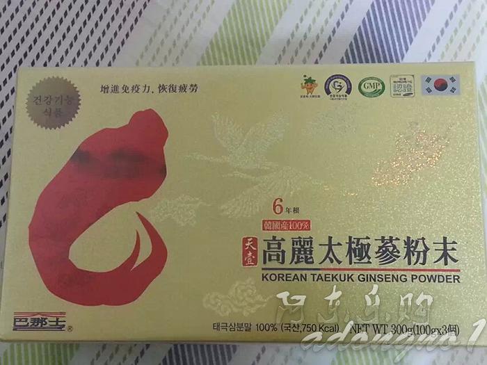 Korean original Goryeo Tai Chi Ginseng Grade 6 Year Ginseng Powder 300 g
