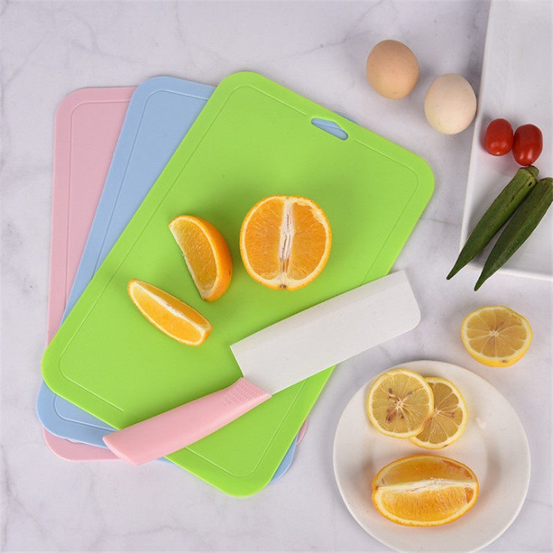 Cutting board mildew-proof and antibacterial multifunctional chopping block rectangular plastic case board home side food cut vegetable plate fruit cutting board