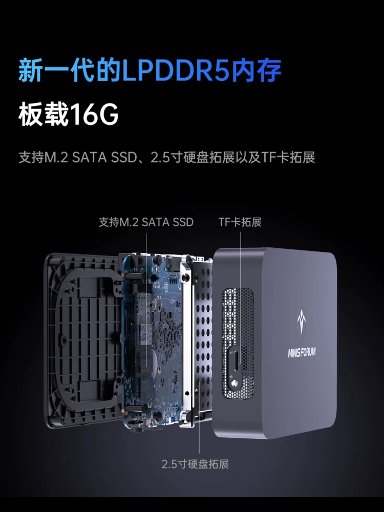 Mingfan MiniSFORUM12 generation Intel N100N305 mini computer host all small nuclear architecture dual -meter