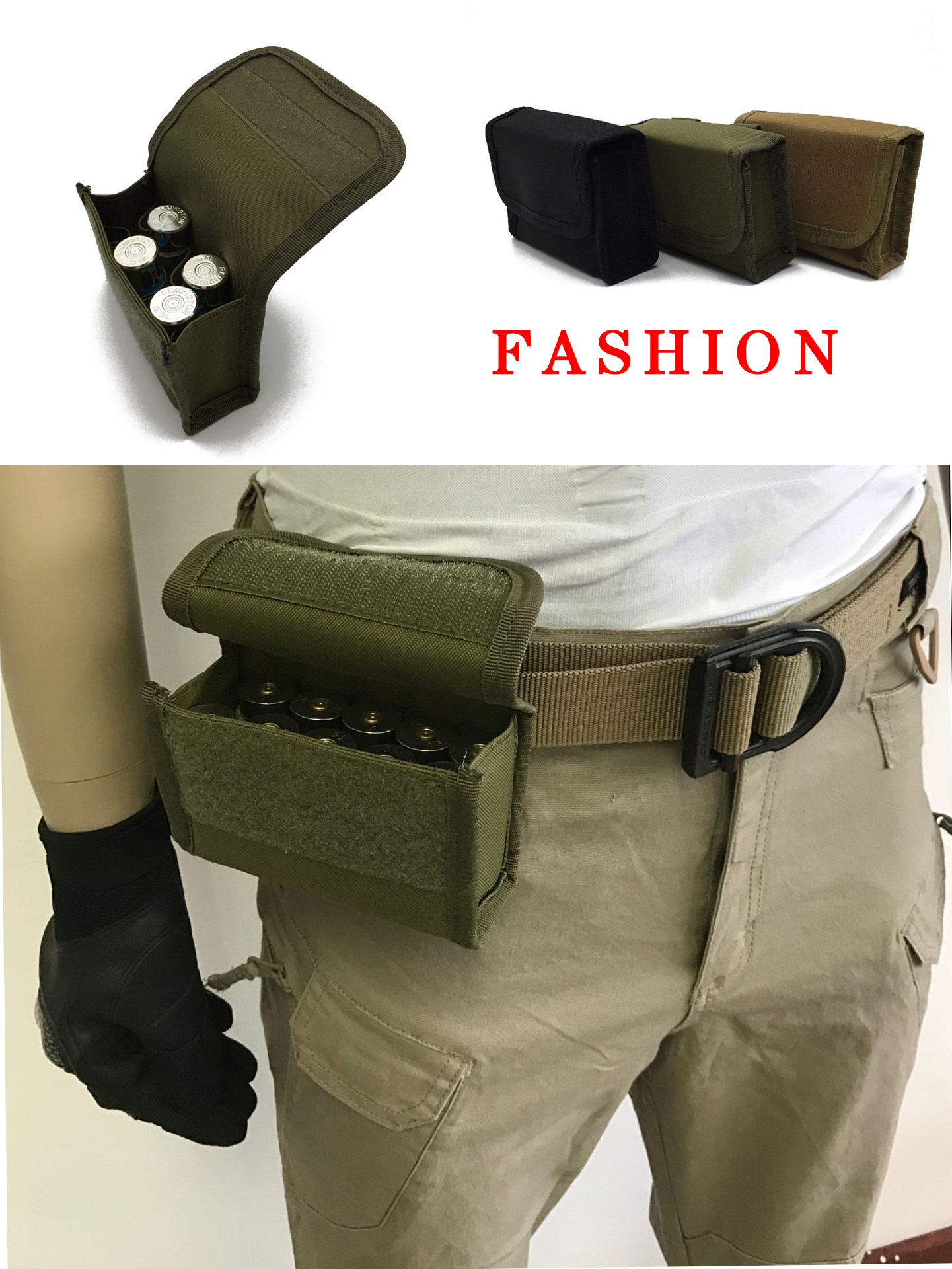 New multifunctional tactical MOLLE waist bag bag mini-bullet ammunition bag 10-hole loose ammunition bag CS Television and TV 