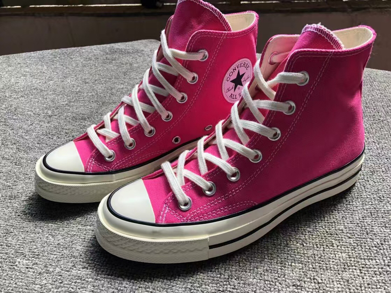 Converse Genuine 1970S High-Top Canvas Shoes for Men and Women, Dragon Fruit Pink, Bright Pink A04594C
