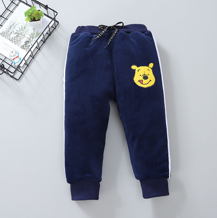 Nam và nữ cộng với nhung 0-6 năm chàng trai cũ sweatpants mùa xuân và mùa thu bé quần trẻ em nam quần đơn quần trẻ sơ sinh nam