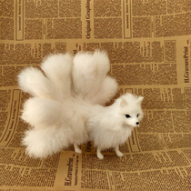 Colors can be customized forest photography props COS nine-tailed fox hot custom simulation fox ornaments fox demon