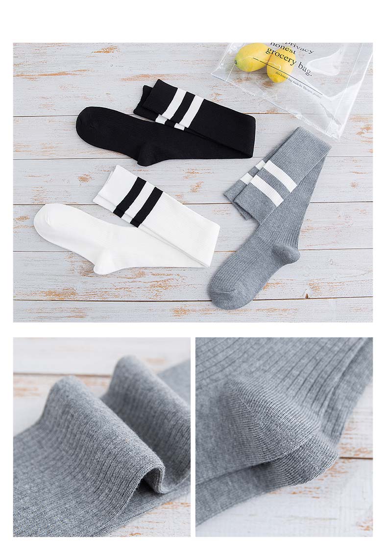 Vớ dài đến đầu gối vớ nữ mùa thu vớ cotton Phiên bản Hàn Quốc của trường học bếp lửa ống đáy cao vớ Hàn Quốc Nhật Bản tất lười