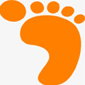 小脚丫趣步的LOGO