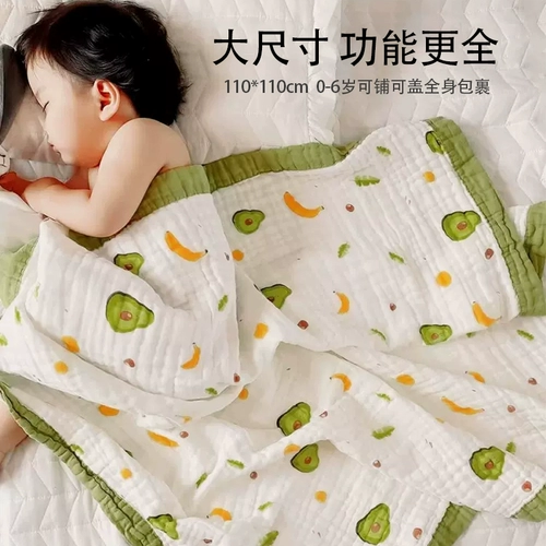 Детское хлопковое банное полотенце, марлевое одеяло для младенца, хорошо впитывает воду