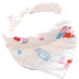 Детский слюнявчик, хлопковый нагрудник, марлевый демисезонный шарф, увеличенная толщина