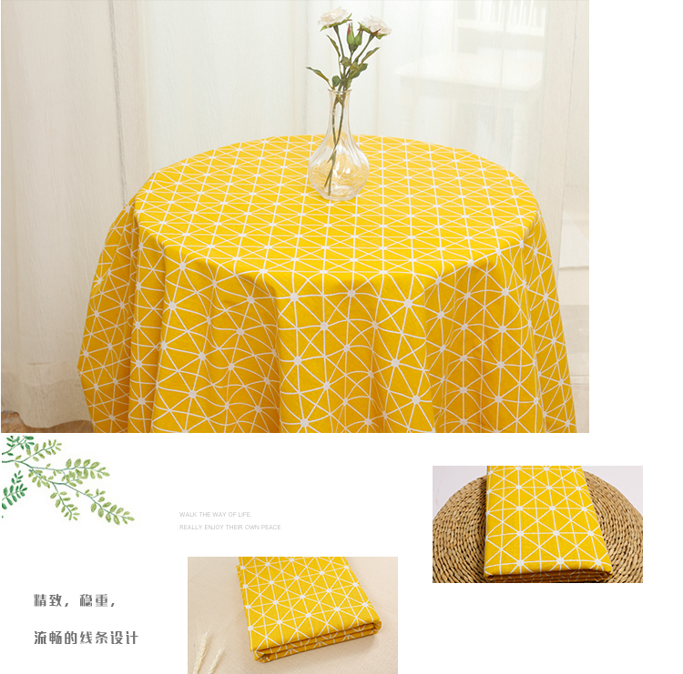 Cotton và vải lanh kẻ sọc đen trắng vải nhỏ tươi in sofa khăn trải bàn nền trang trí vải lanh làm bằng tay vải vải thô trắng
