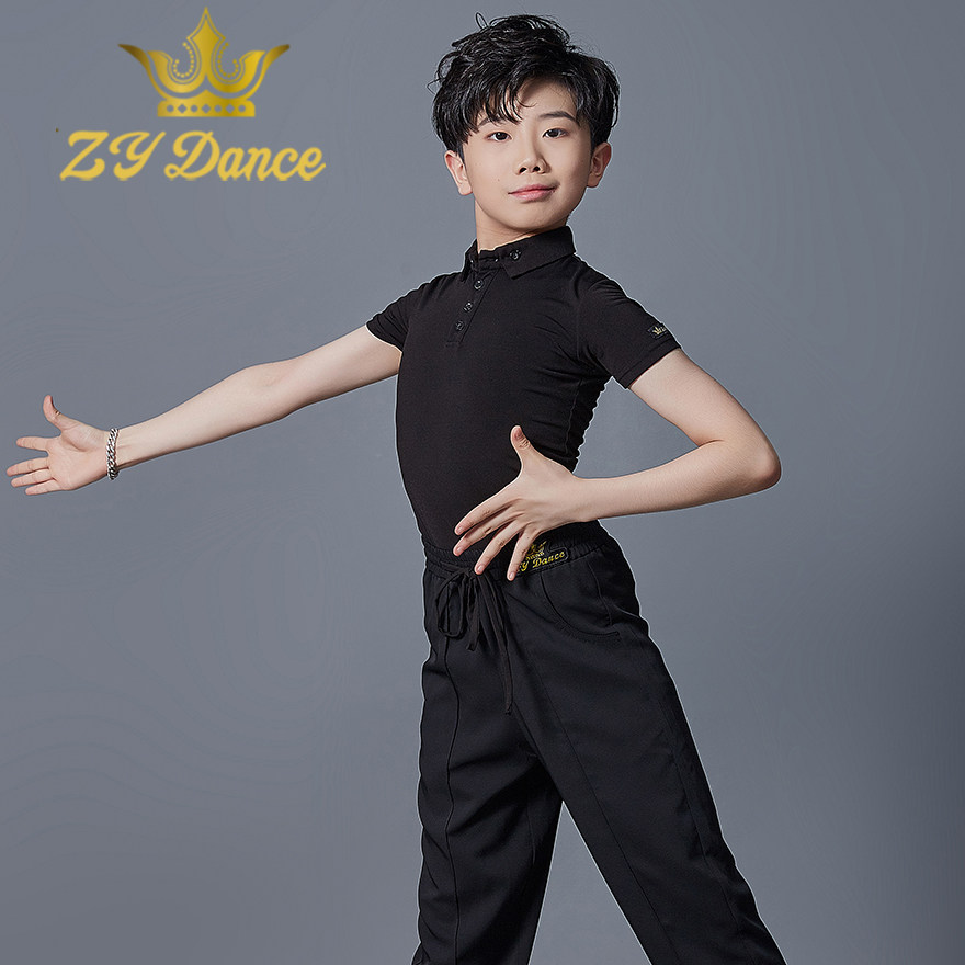 ZY DANCE summer new Latin dance costume men's continuous performance dress competition costume dance costume modern national standard dance children