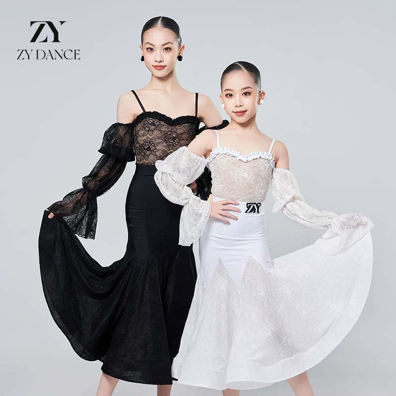 ZY DANCE Новый латинский танец костюм современный костюм для выступлений конкурсный костюм высококлассная сетка весна девушка интернет-модель